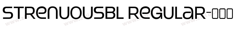 StrenuousBl Regular字体转换